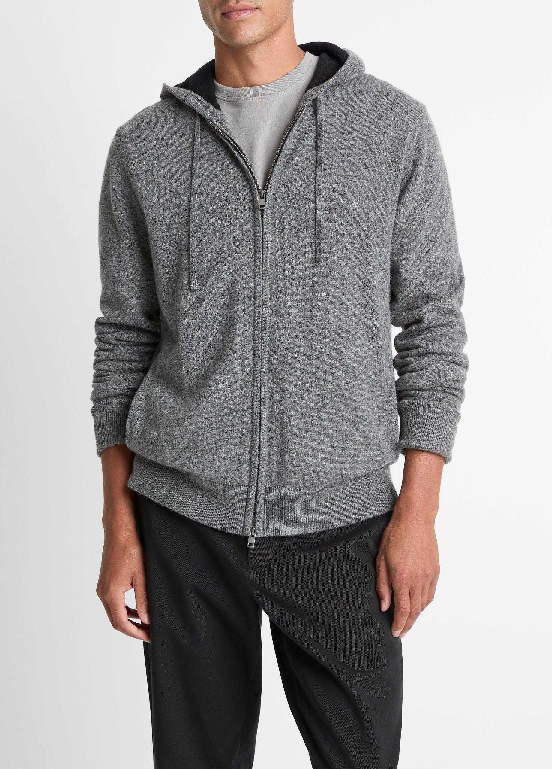 Cashmere Zip-Front Hoodie image number 0