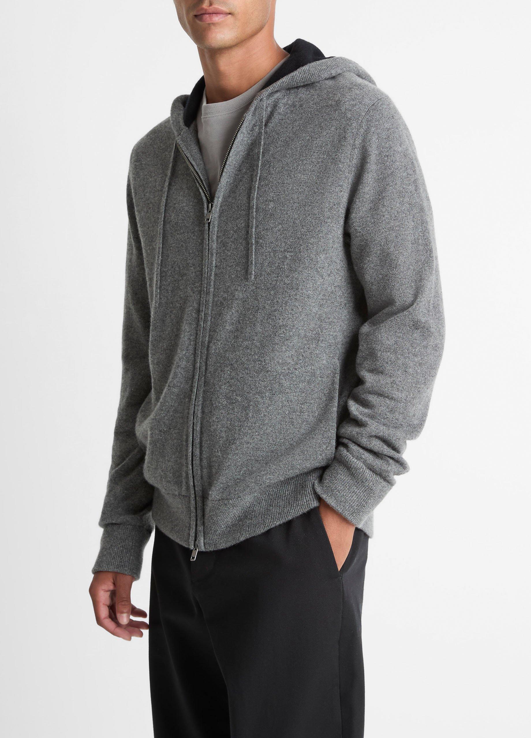 Cashmere Zip-Front Hoodie image number 1