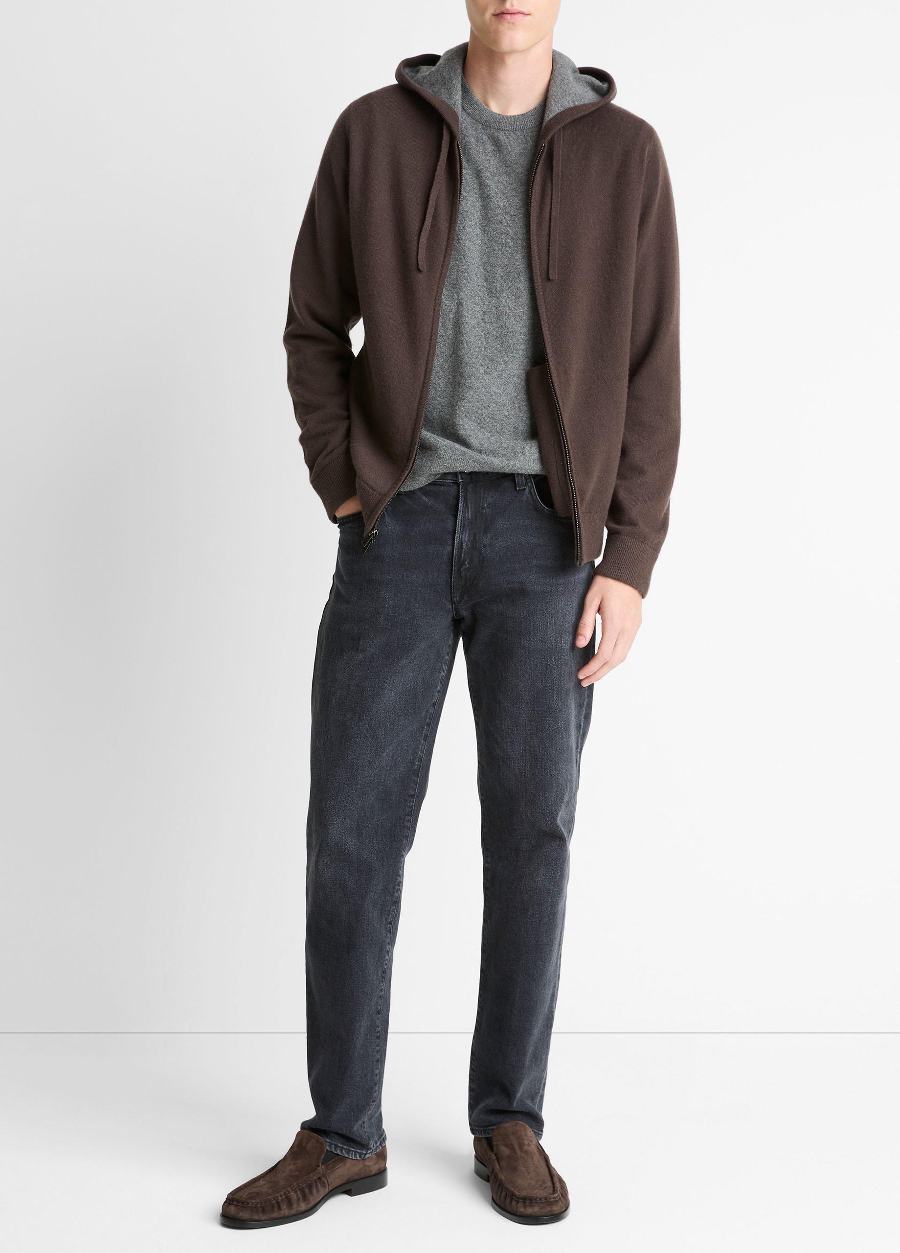 Cashmere Zip-Front Hoodie image number 3