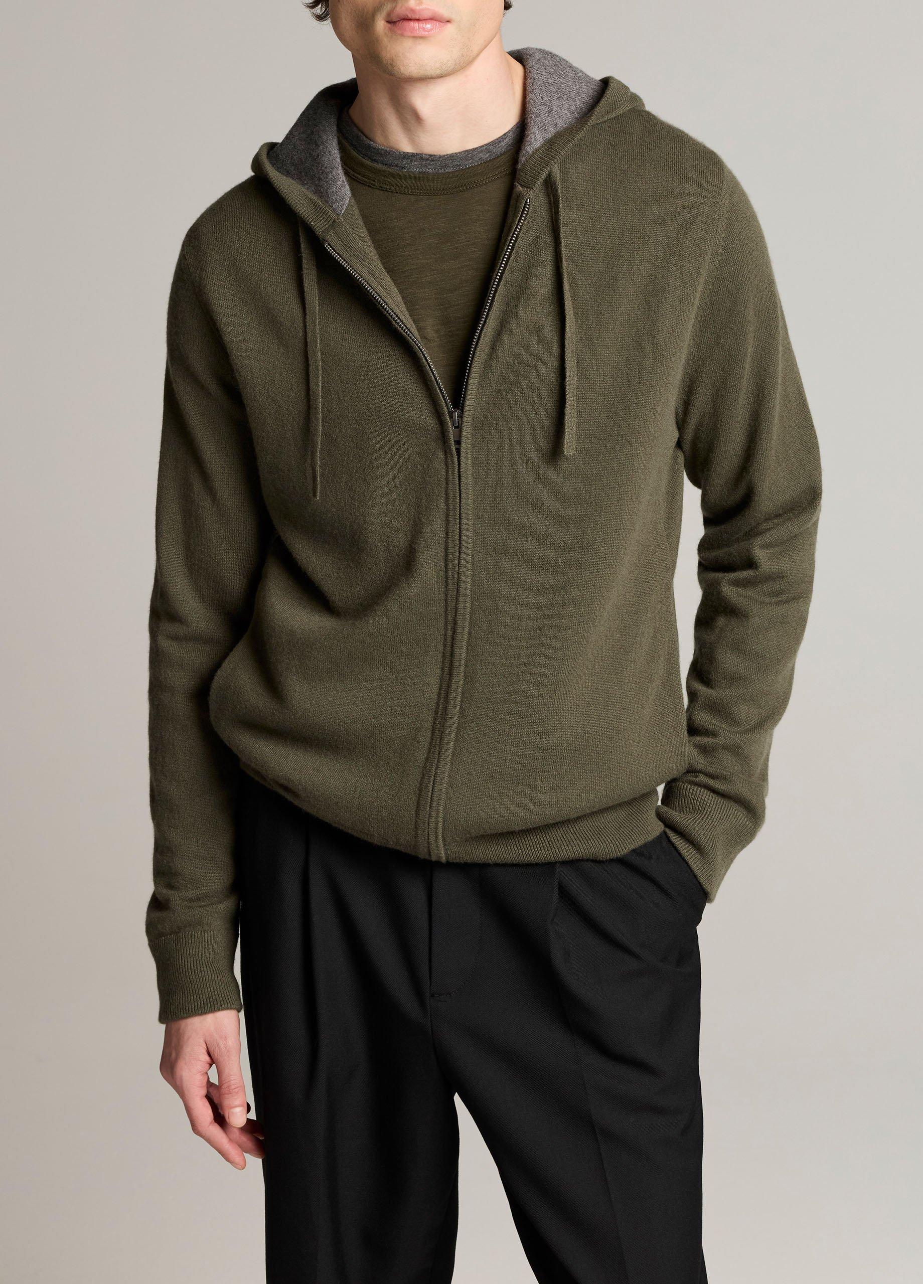 Cashmere Zip-Front Hoodie image number 0