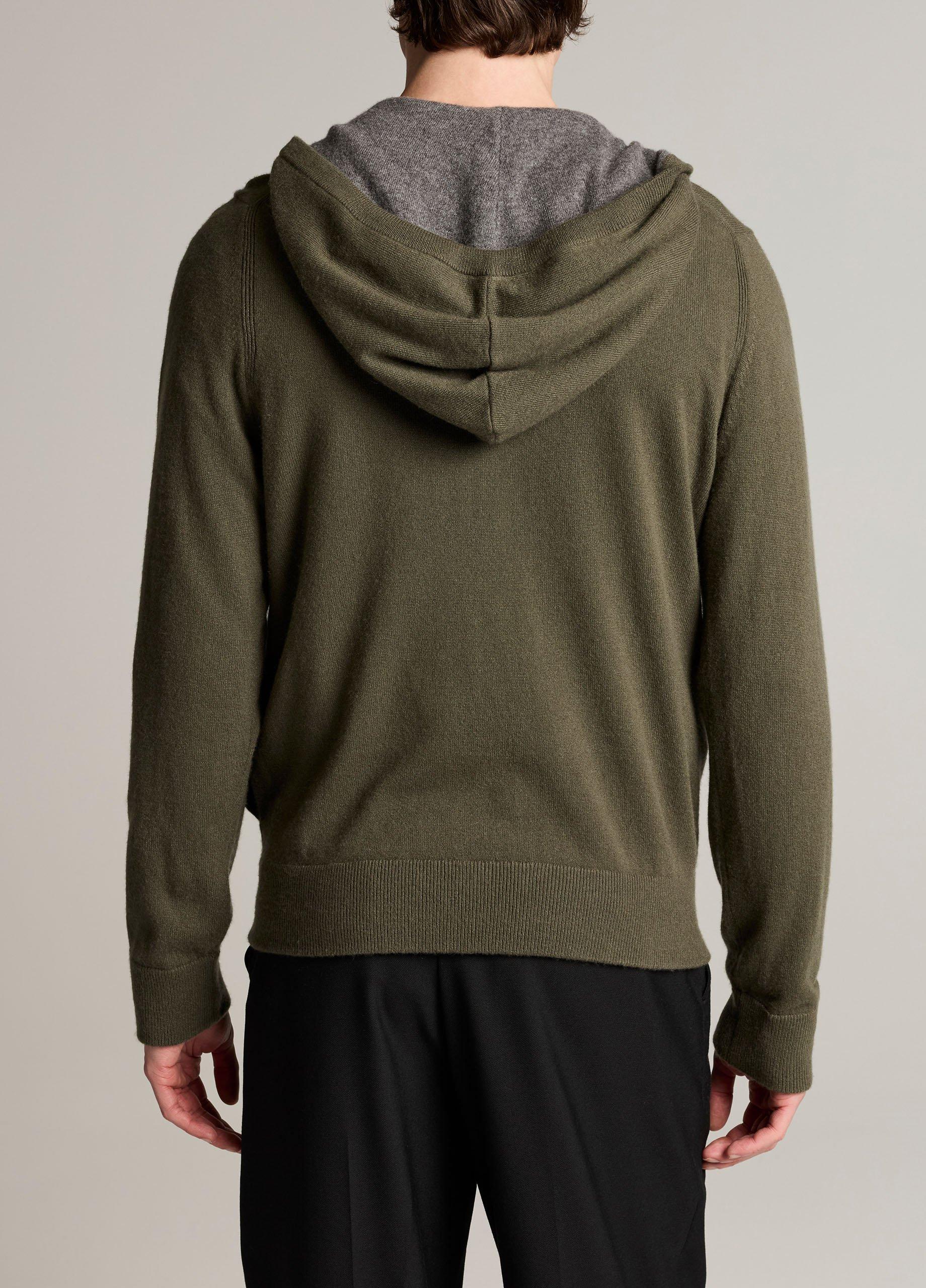 Cashmere Zip-Front Hoodie image number 2