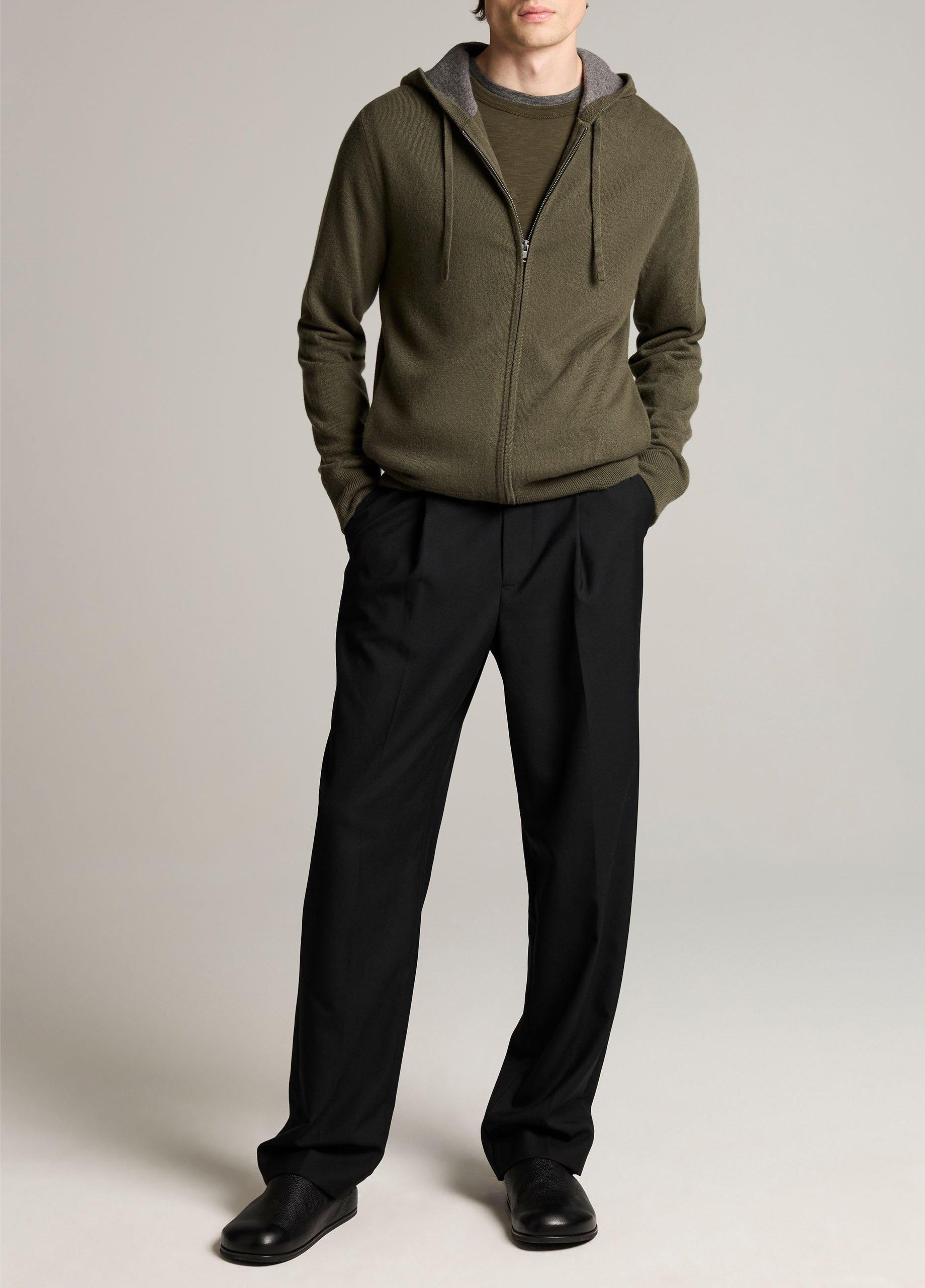 Cashmere Zip-Front Hoodie image number 3