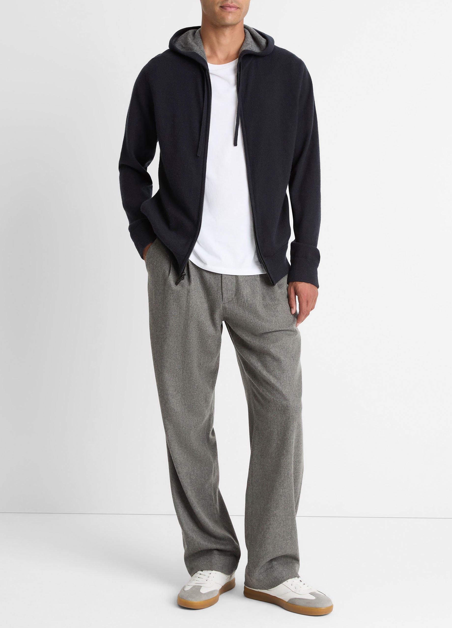 Cashmere Zip-Front Hoodie image number 3