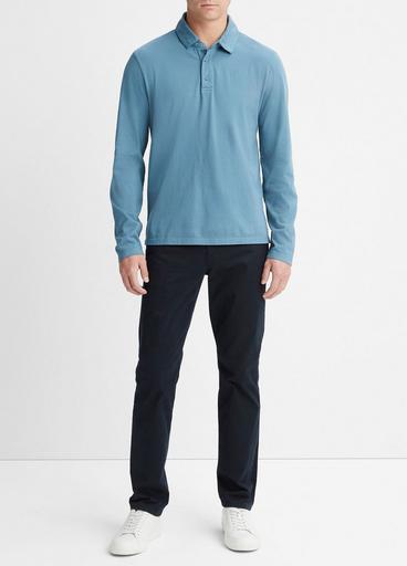 Garment Dye Long-Sleeve Polo Shirt image number 0