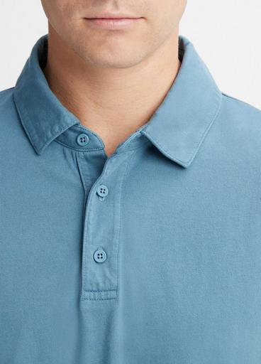 Garment Dye Long-Sleeve Polo Shirt image number 1