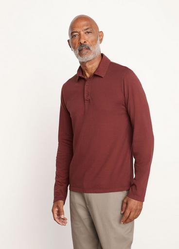 Garment Dye Long Sleeve Polo image number 2