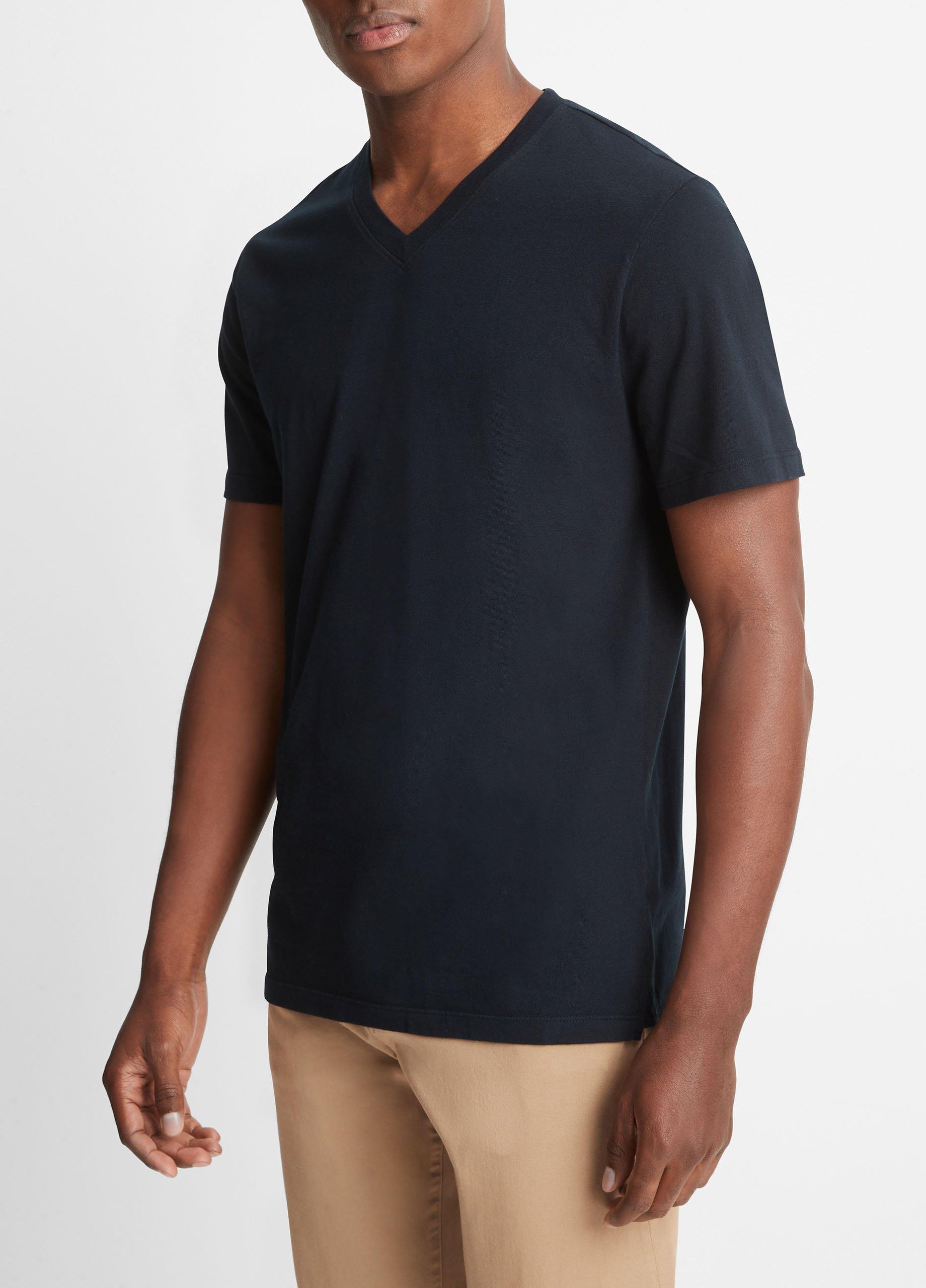 Garment Dye Short Sleeve V-Neck T-Shirt in Tees & Hoodies