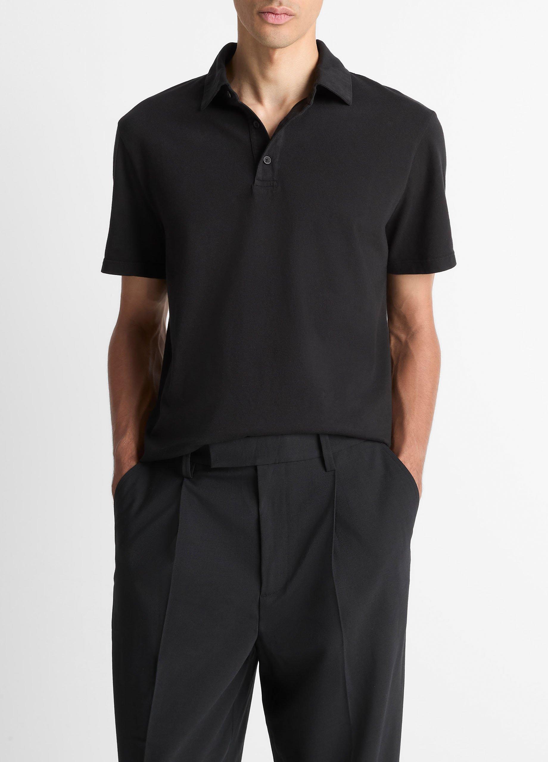 Tシャツ・カットソー Vince SS25 Polo shirts (MS1299445 957FDP) Garment Dye Cotton Polo Shirt in Henleys & Polos | Vince