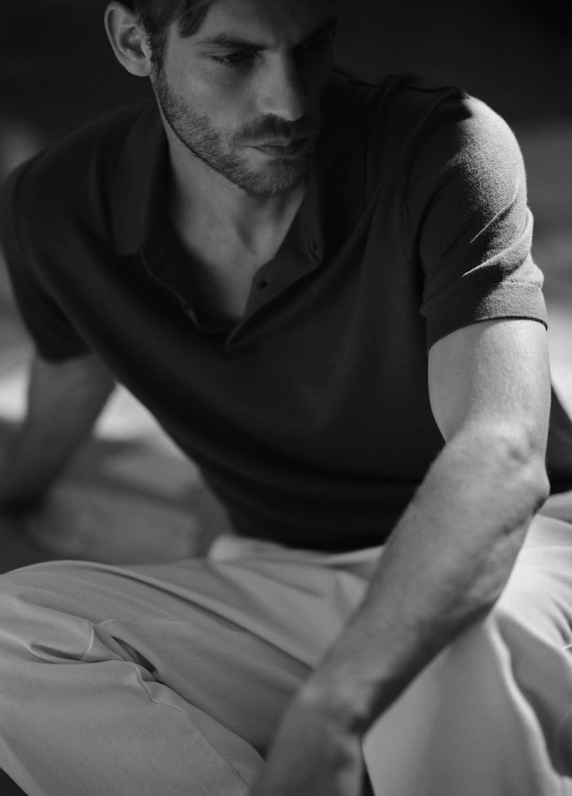 Garment Dye Cotton Polo Shirt image number 5