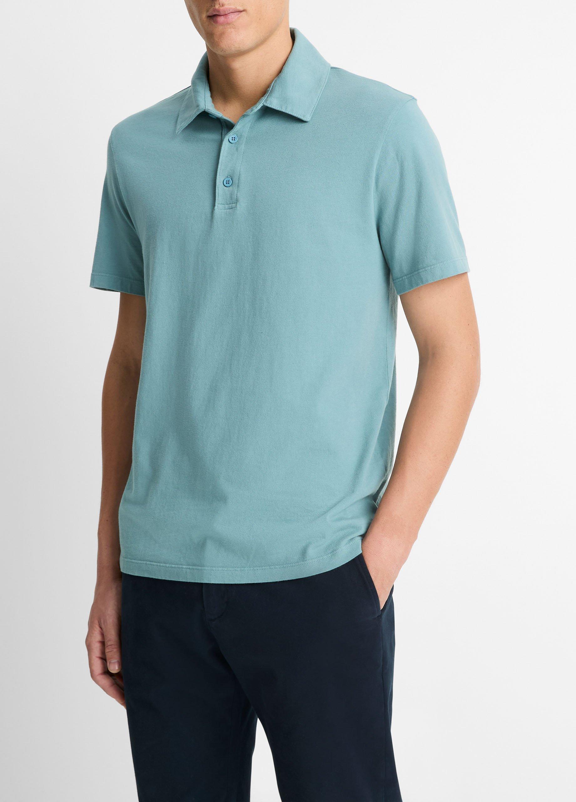 Garment Dye Cotton Polo Shirt image number 1