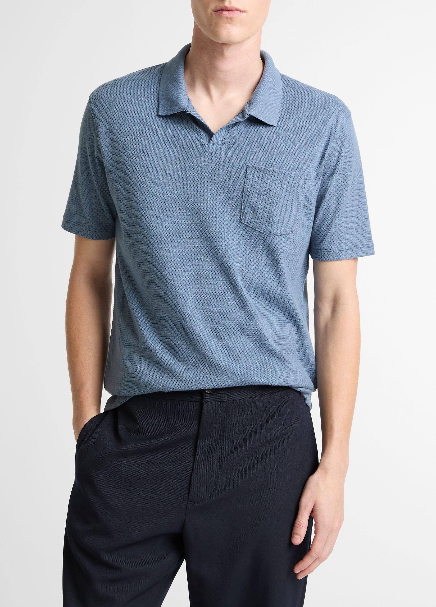 Garment Dye Cotton Polo Shirt
