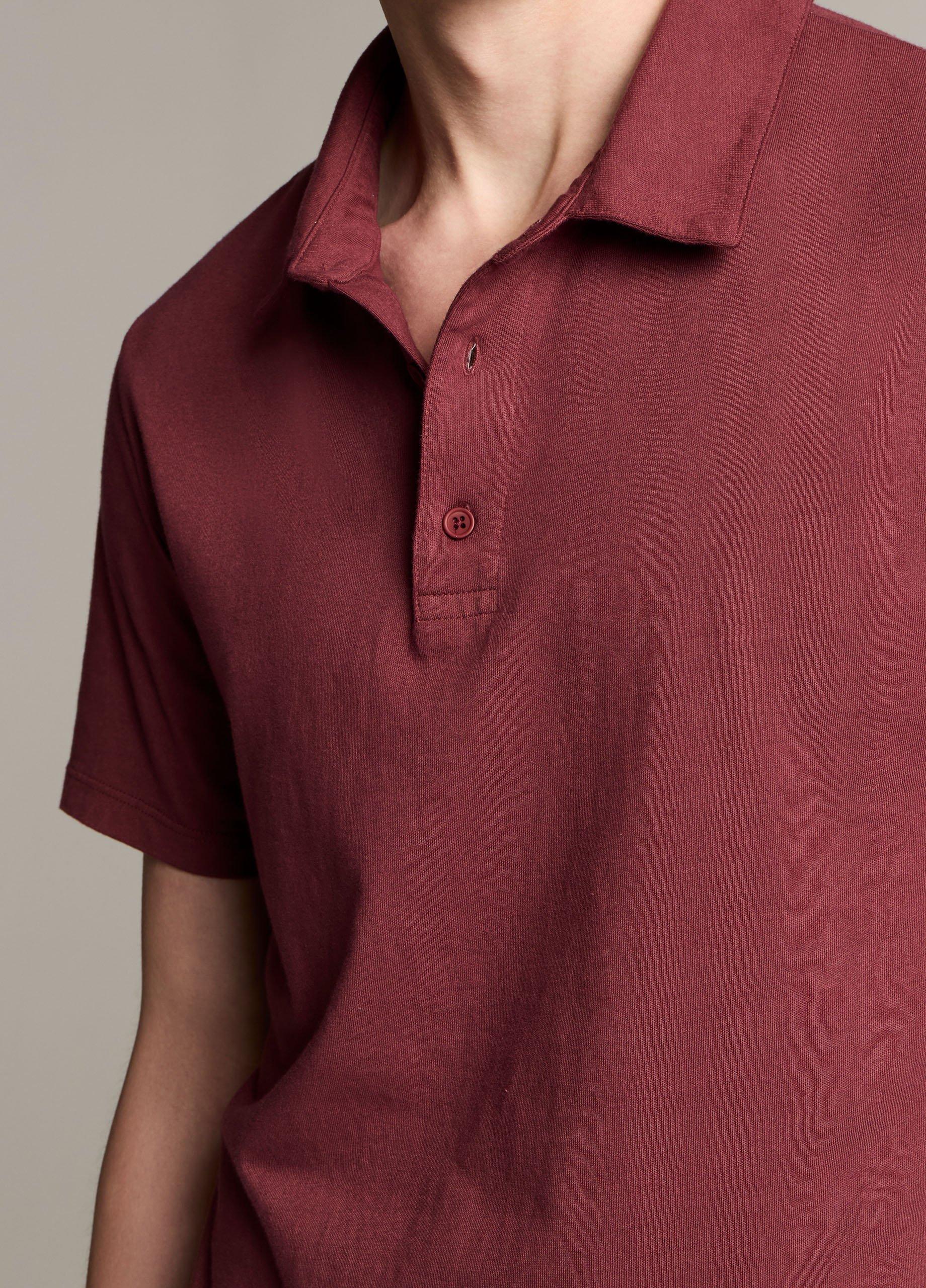 Garment Dye Cotton Polo Shirt image number 1