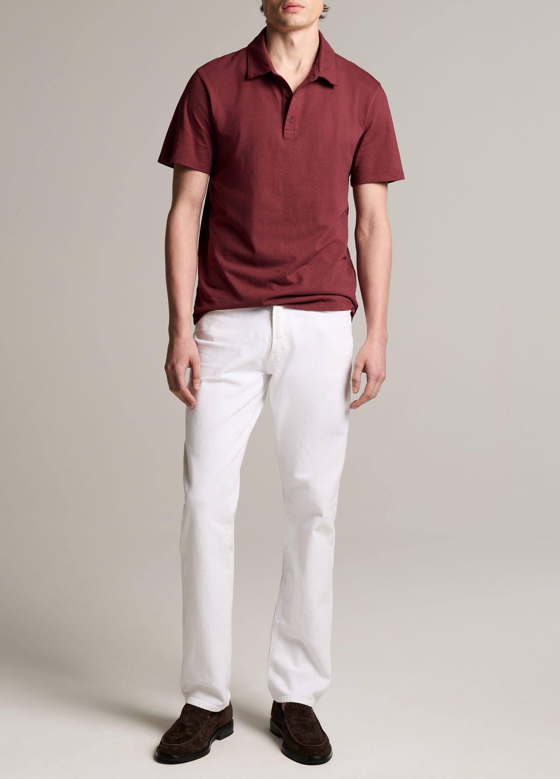Garment Dye Cotton Polo Shirt image number 3