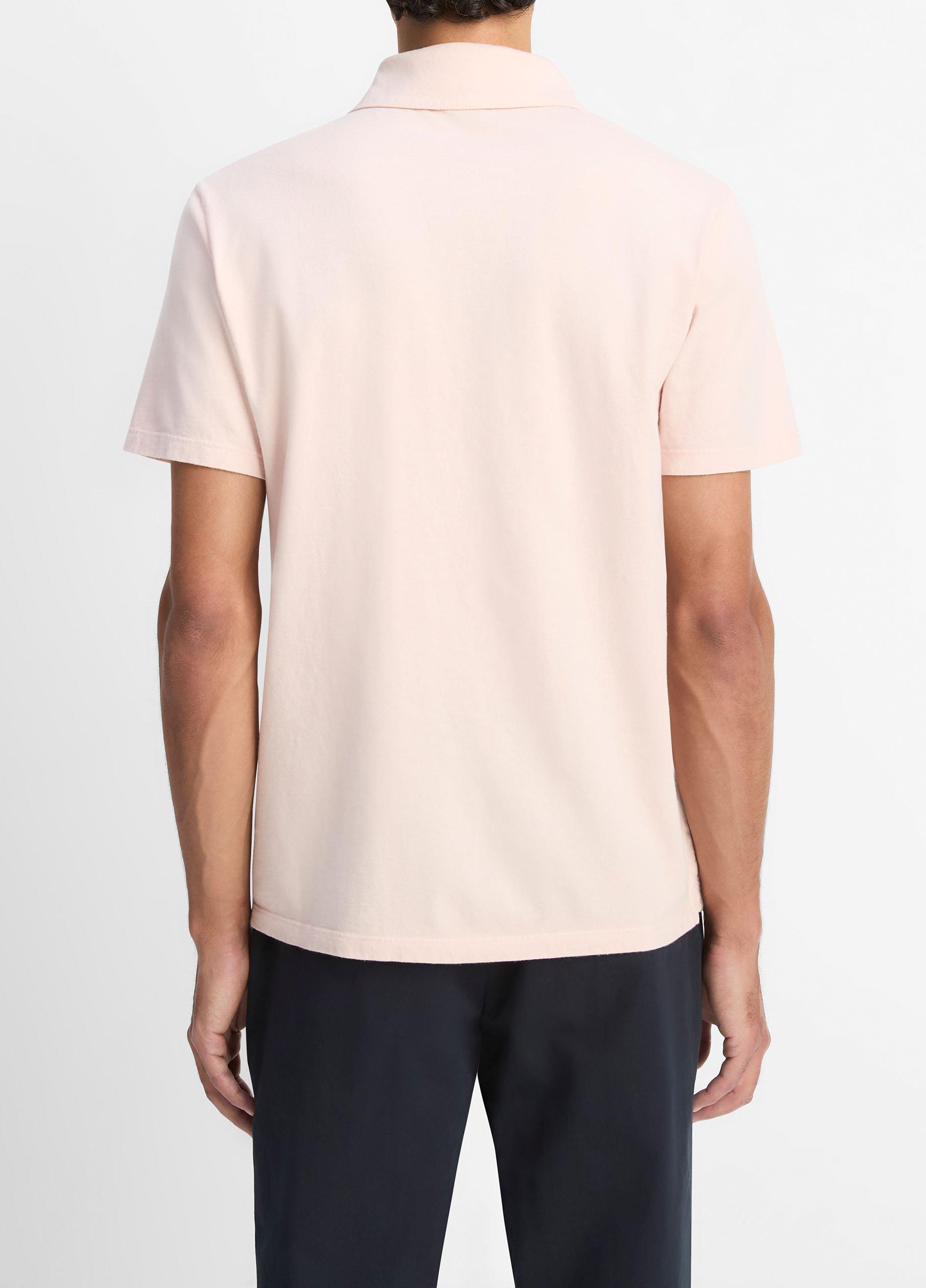 Garment Dye Cotton Polo Shirt in Tees & Hoodies | Vince