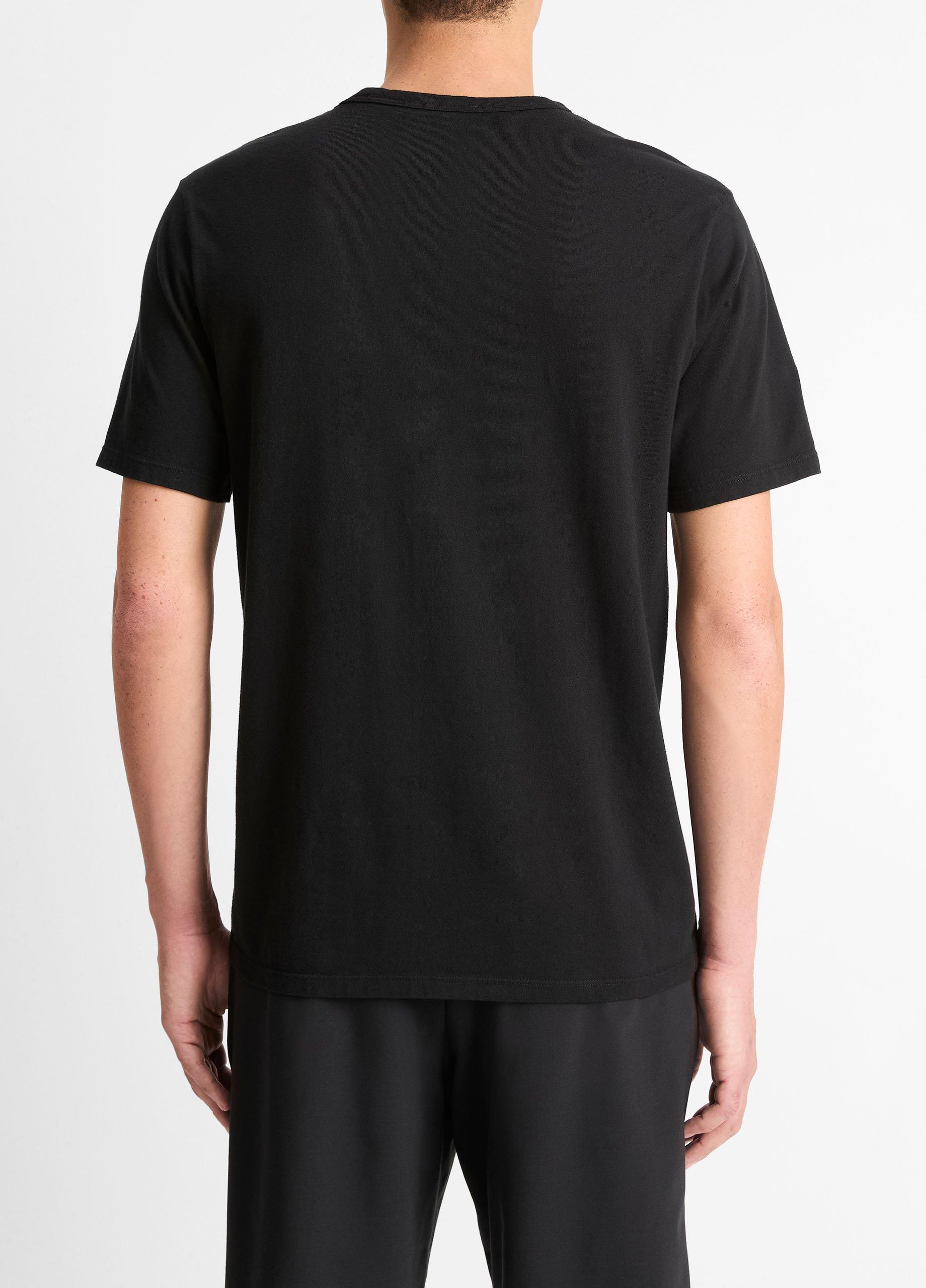 Garment Dye Cotton T-Shirt in Short Sleeve | Vince Garment Dye Cotton T-Shirt in Short Sleeve | Vince