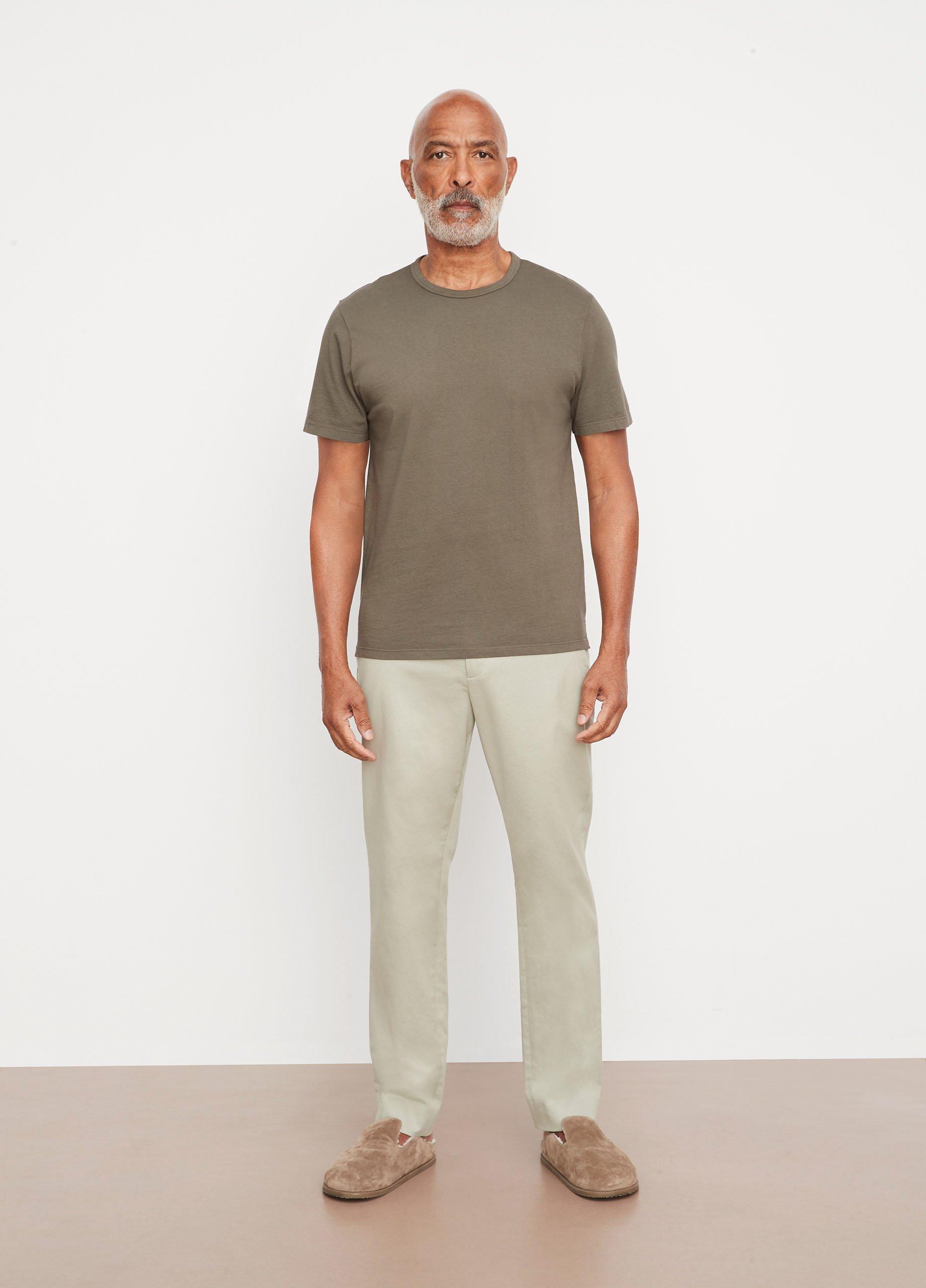 Vince Garment Dye Short Sleeve T-Shirt, Green, Size M Vince