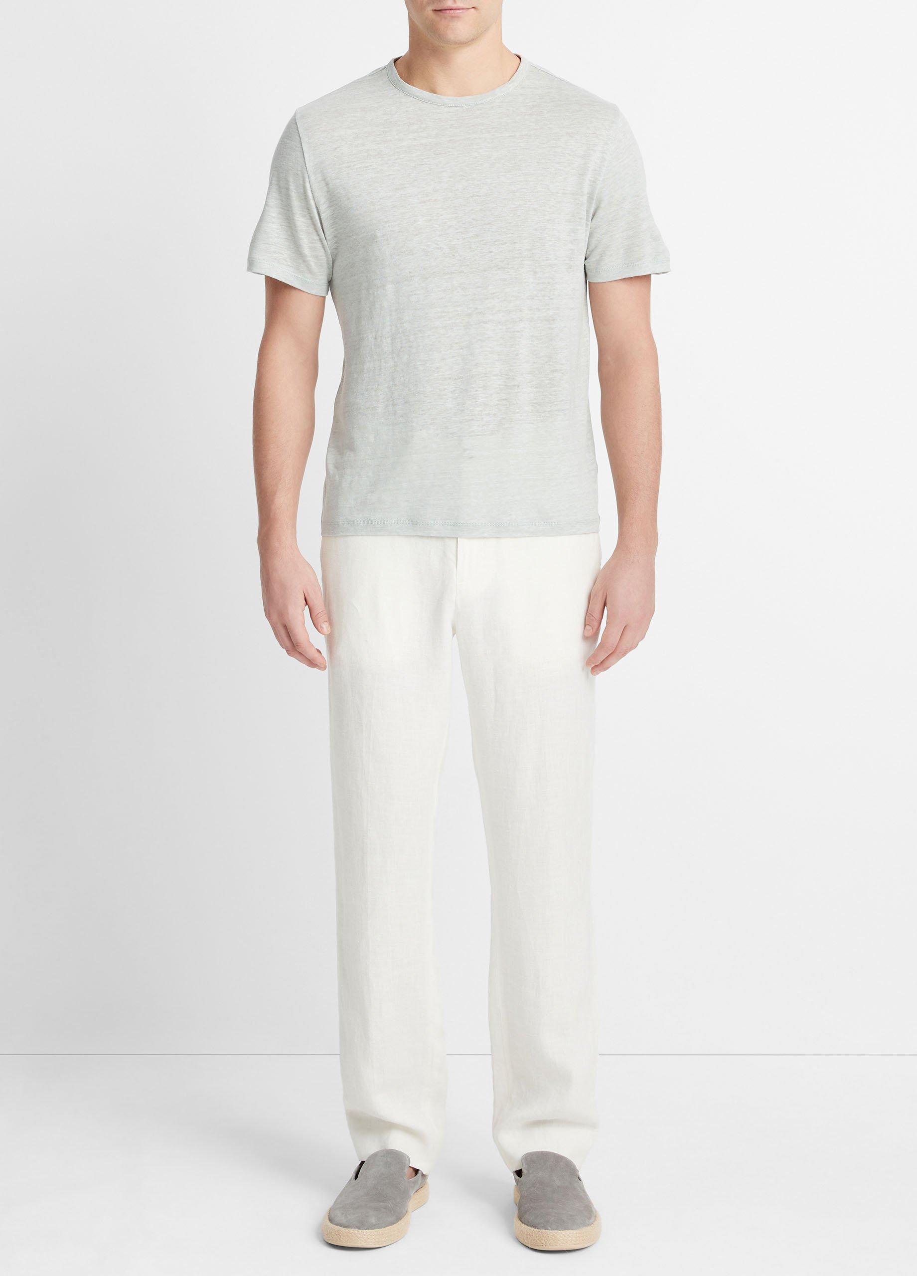 Garment Dye Short-Sleeve Crew Neck T-Shirt in Vince Products Men | Vince