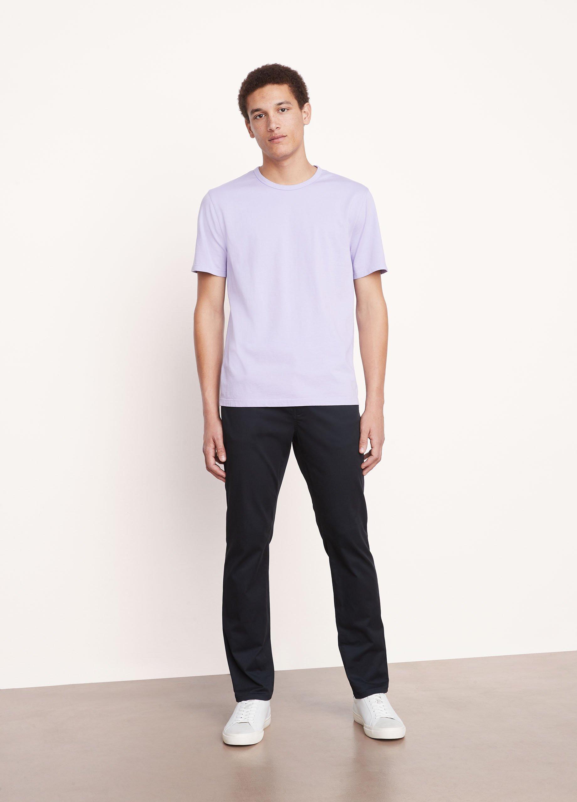 Garment Dye Short-Sleeve Crew Neck T-Shirt in Tees & Hoodies | Vince