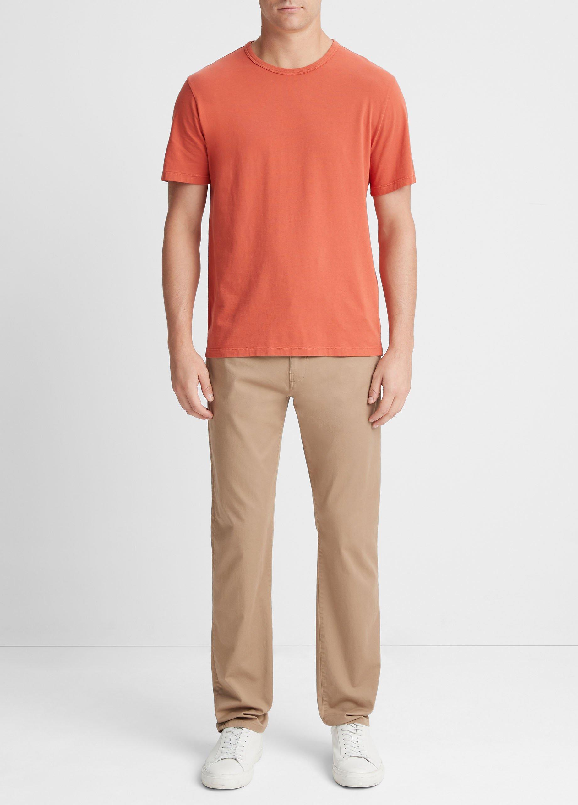 빈스 Vince Garment Dye Short-Sleeve T-Shirt,WASHED DESERT SKY