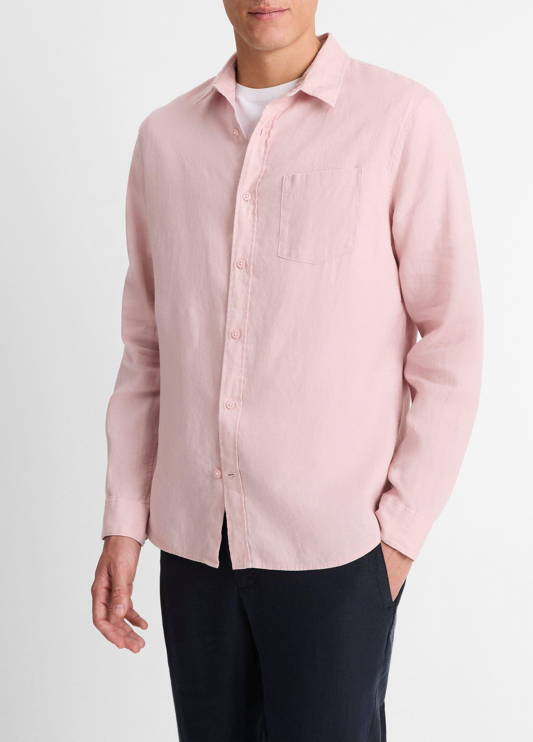 シャツ Vince Linen overshirt Amazon.com: Vince Mens Linen Melange Overshirt Shirt