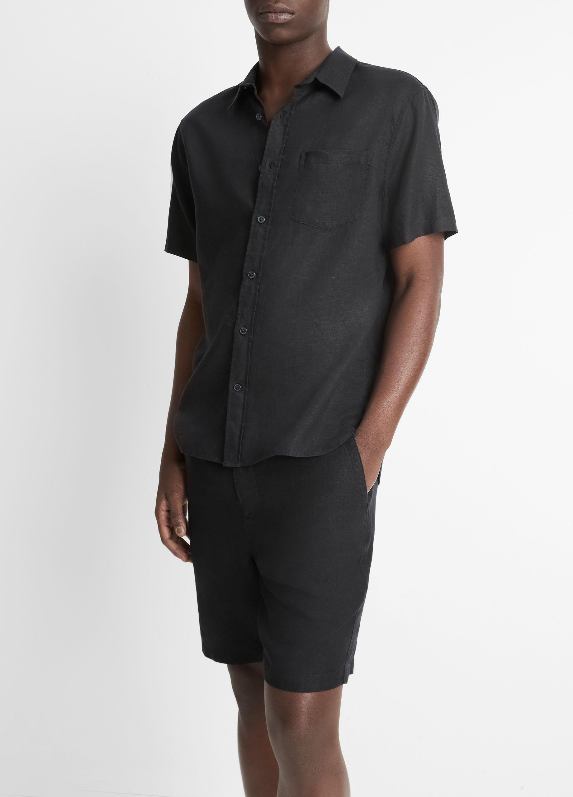 Linen Short-Sleeve Shirt image number 1