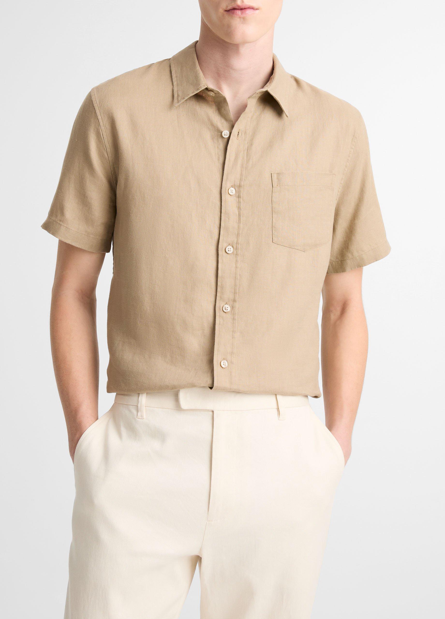 Linen Short-Sleeve Shirt image number 0