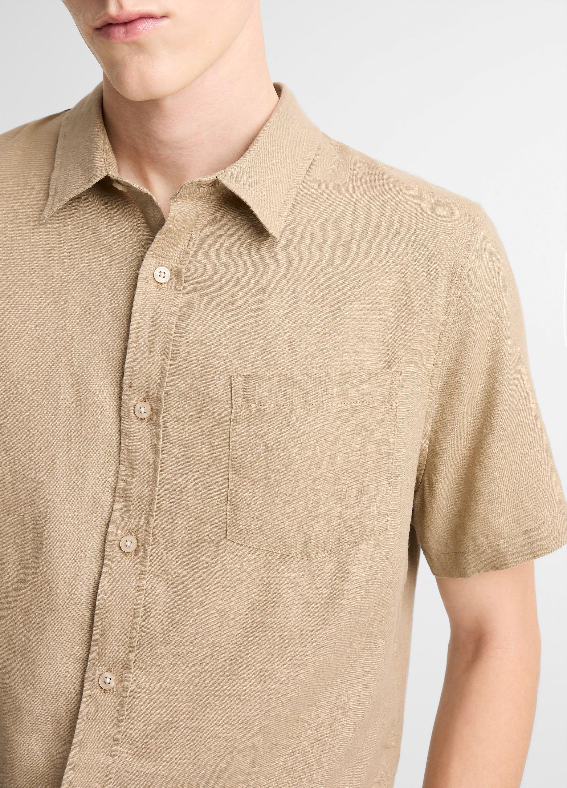 Linen Short-Sleeve Shirt image number 1
