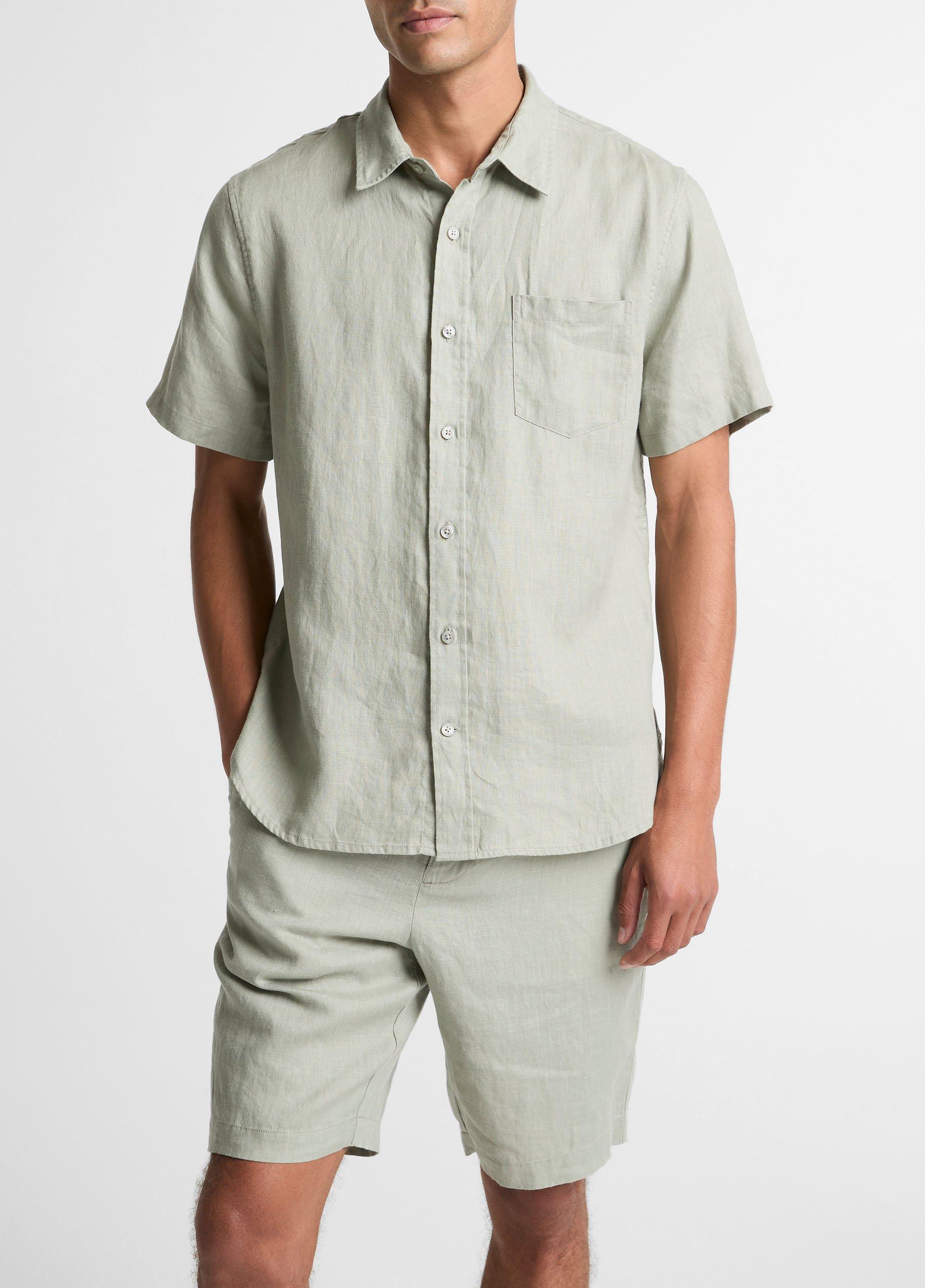 Linen Short-Sleeve Shirt image number 0