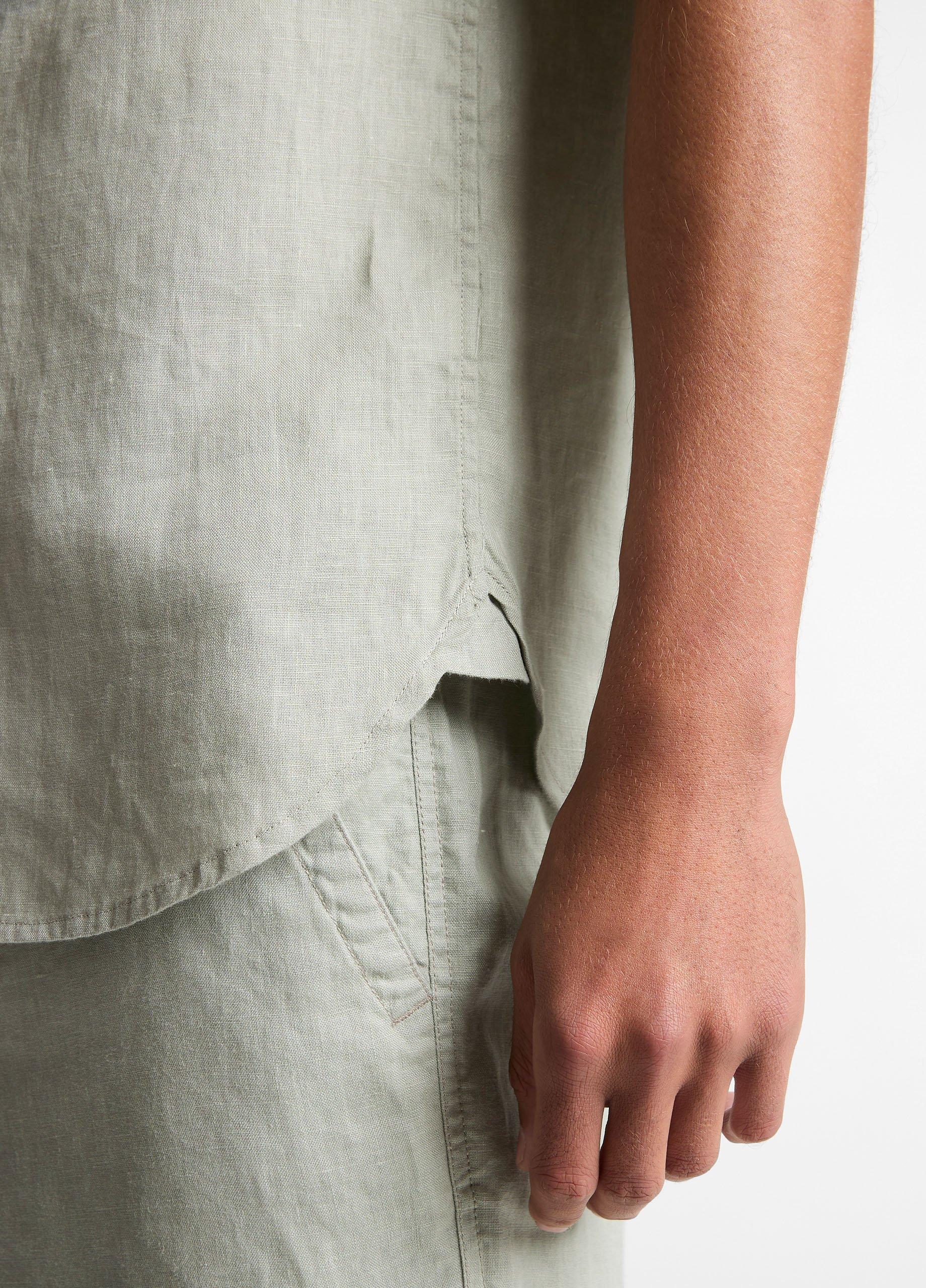 Linen Short-Sleeve Shirt image number 1