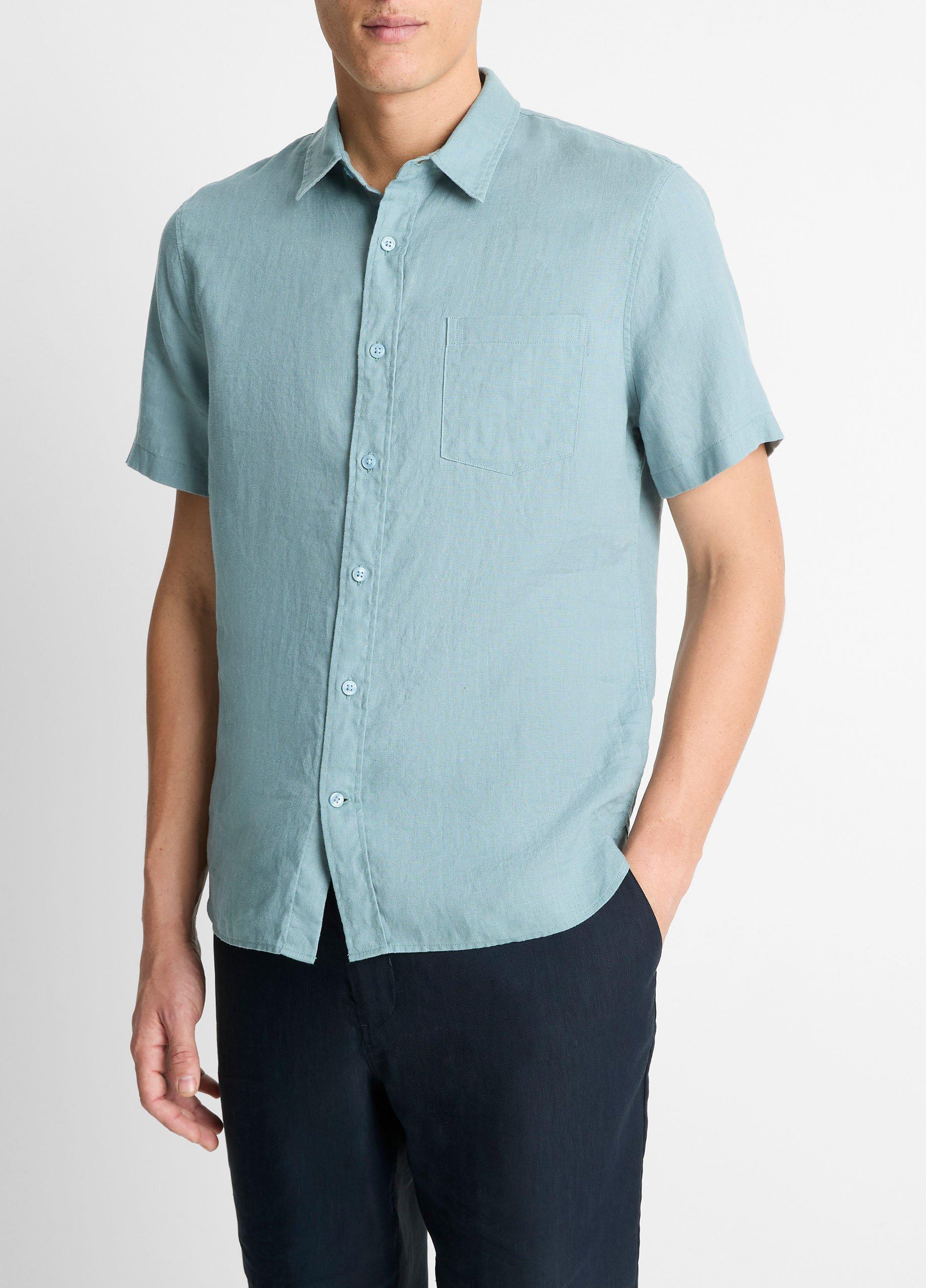 Linen Short-Sleeve Shirt image number 1