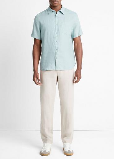Linen Short-Sleeve Shirt image number 0