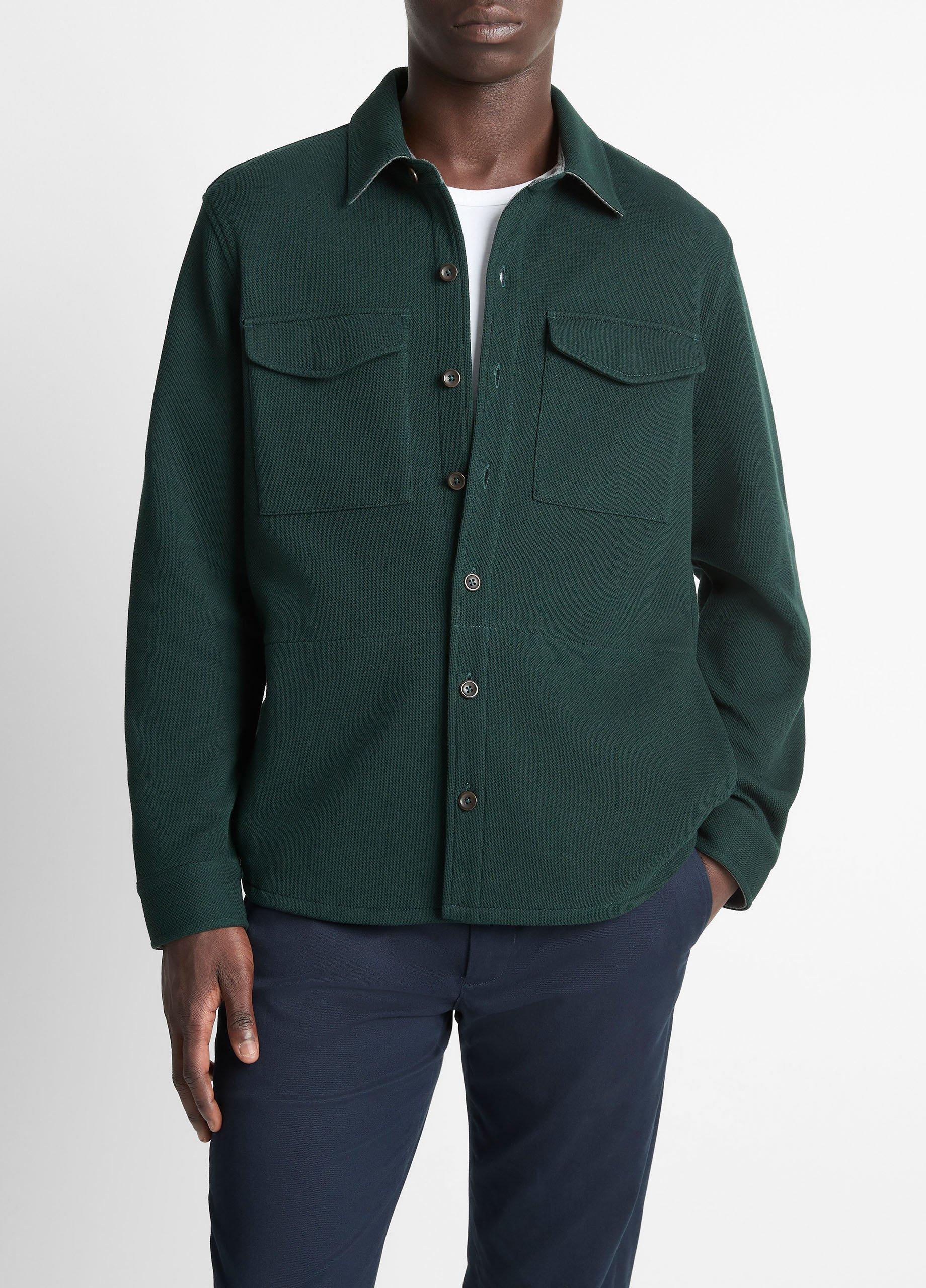 ~40's cotton piqué jacket Double-Knit-Cotton-Blend-Piqu-