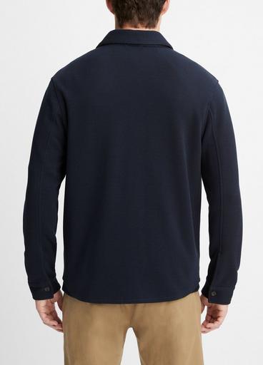 Double-Knit Pique Shirt Jacket image number 3