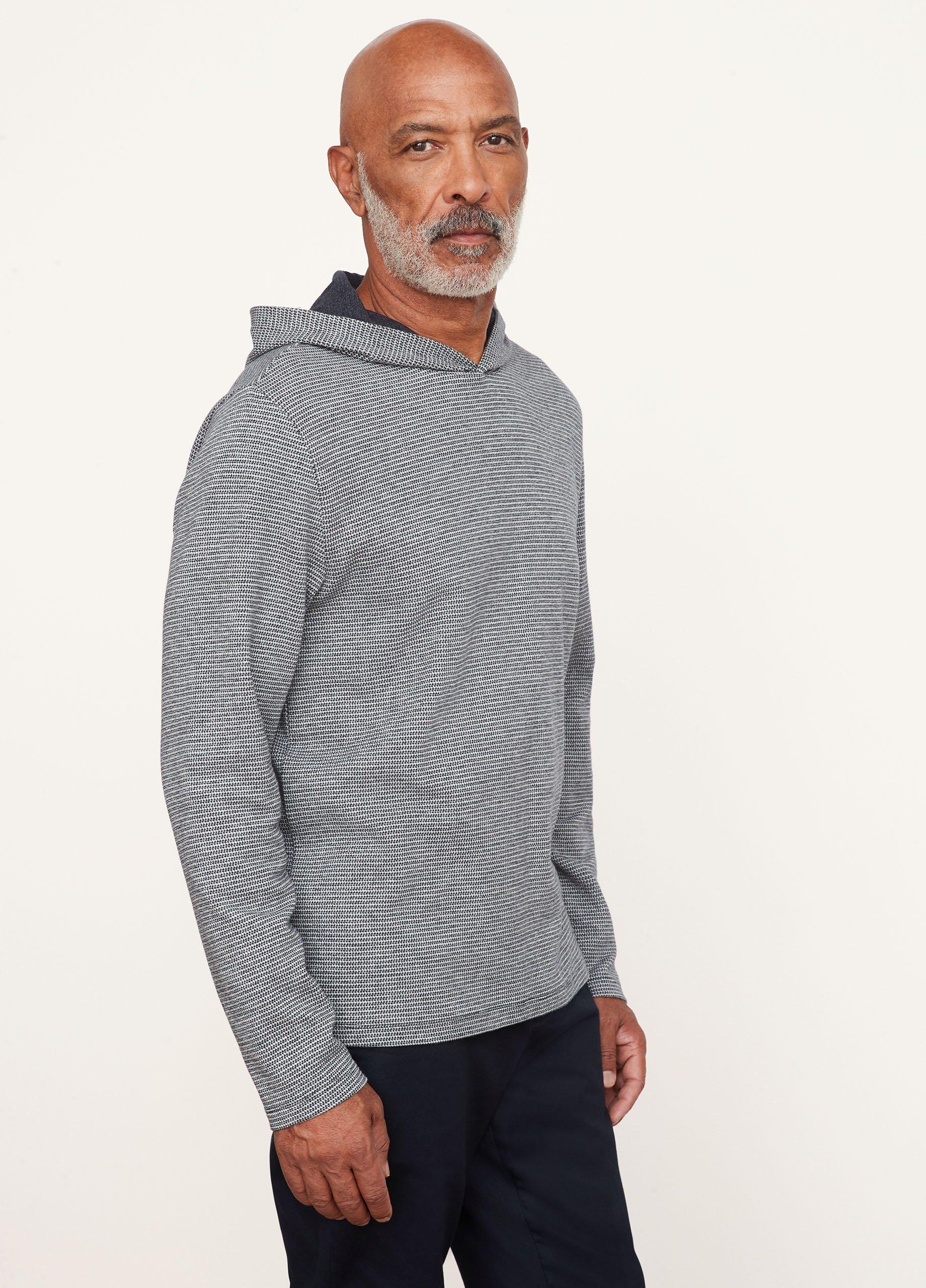 Jacquard Popover Hoodie in Vince Products Men | Vince