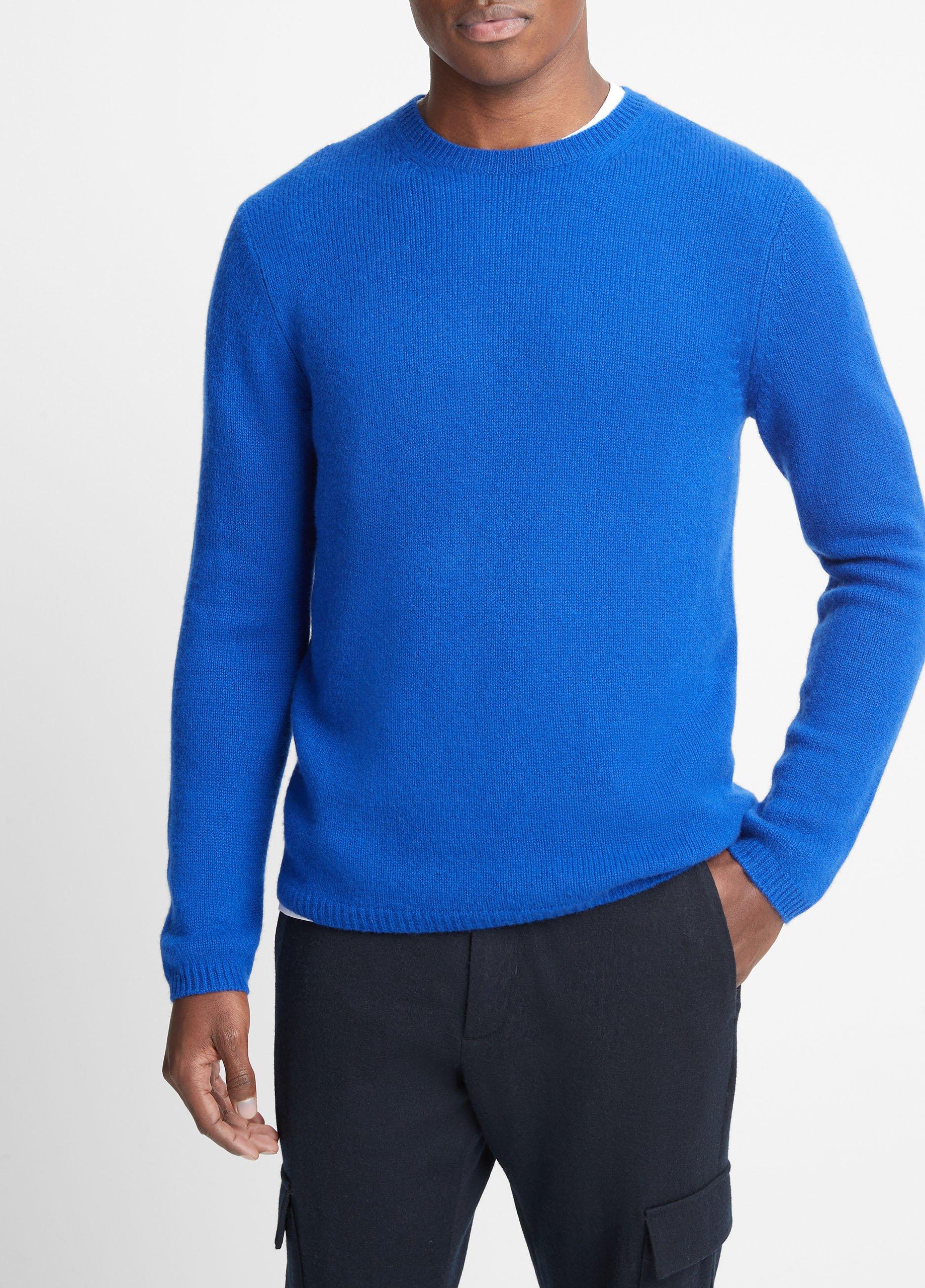 Vince Cotton Arrow Stitch Regular Fit Crewneck Sweater