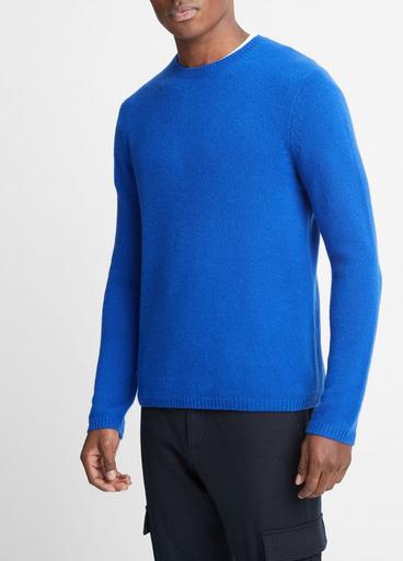 Vince Cotton Arrow Stitch Regular Fit Crewneck Sweater