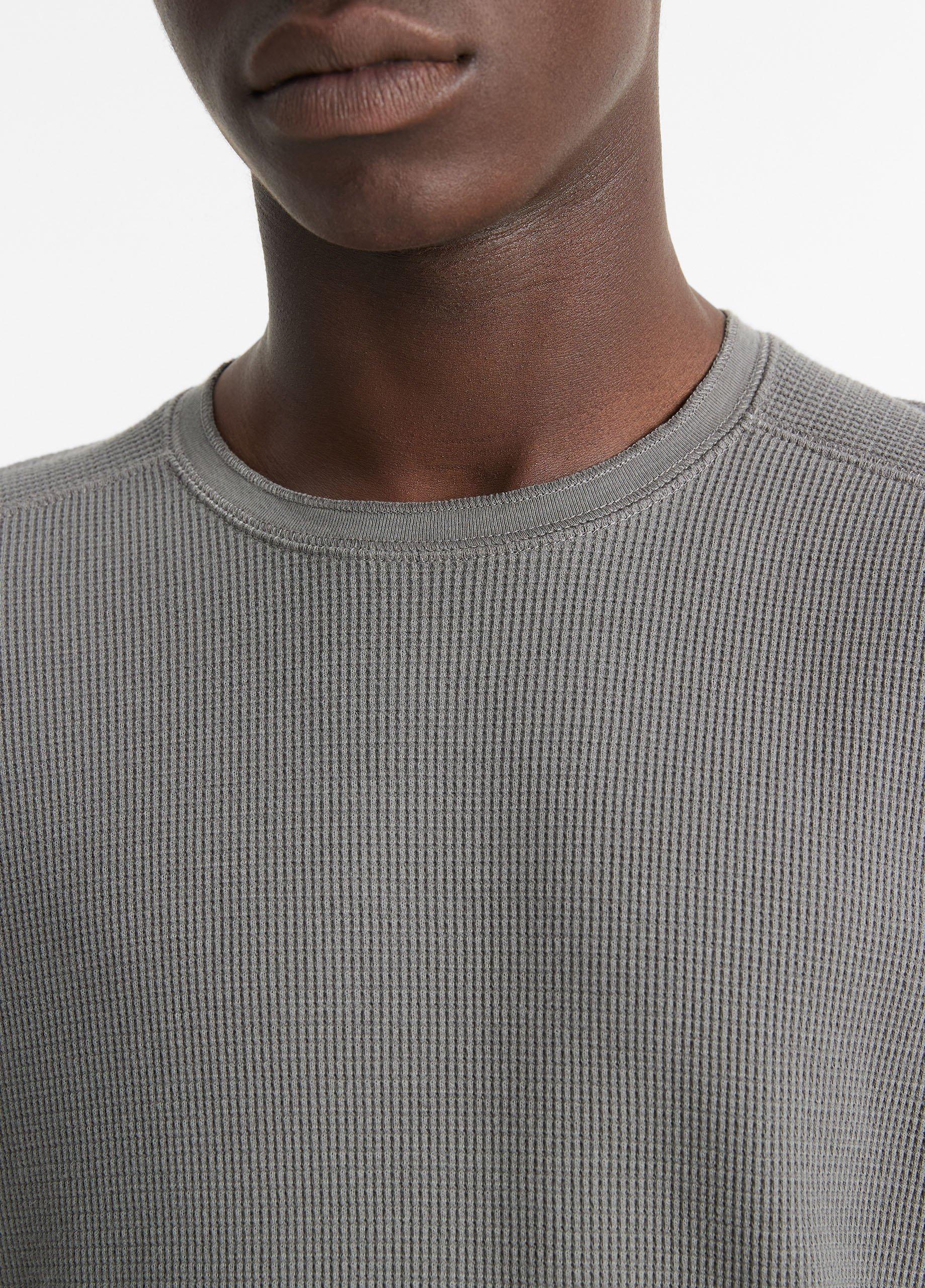 Pima Cotton-Blend Thermal Long-Sleeve T-Shirt in Tees