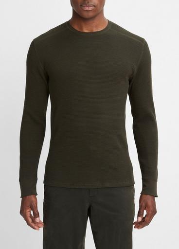 Thermal Long-Sleeve Crew Neck Pullover image number 1