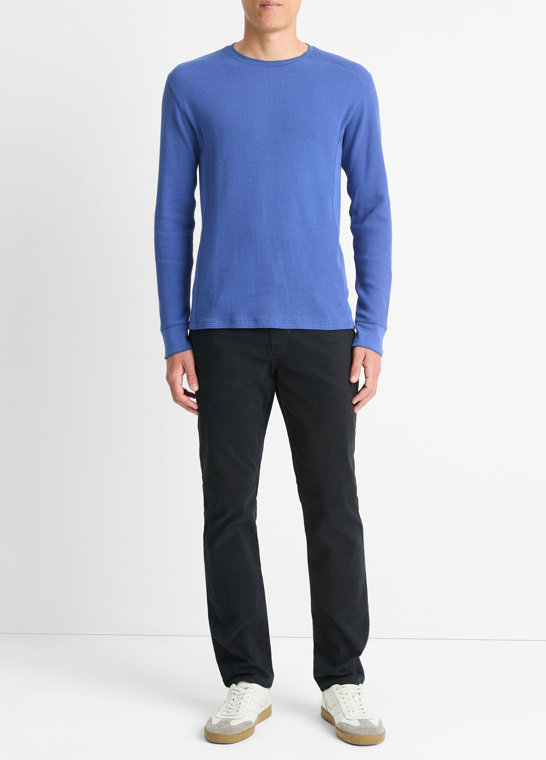 Pima Cotton-Blend Thermal Long-Sleeve T-Shirt image number 0