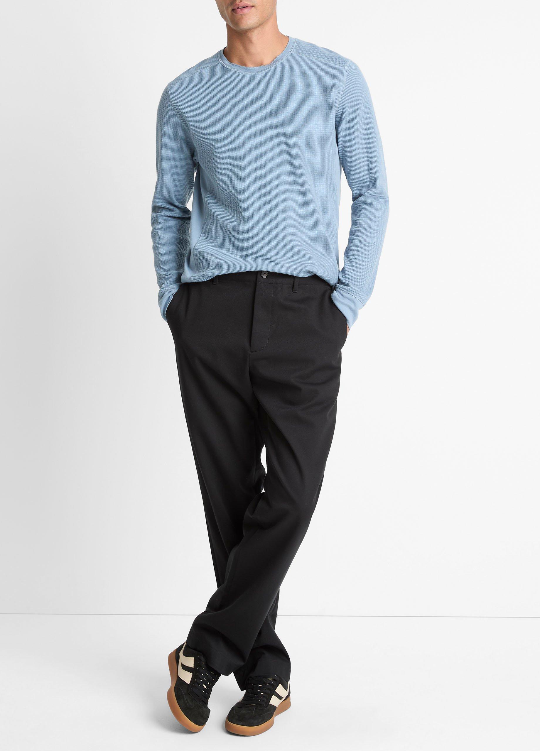 Pima Cotton-Blend Thermal Long-Sleeve T-Shirt image number 3