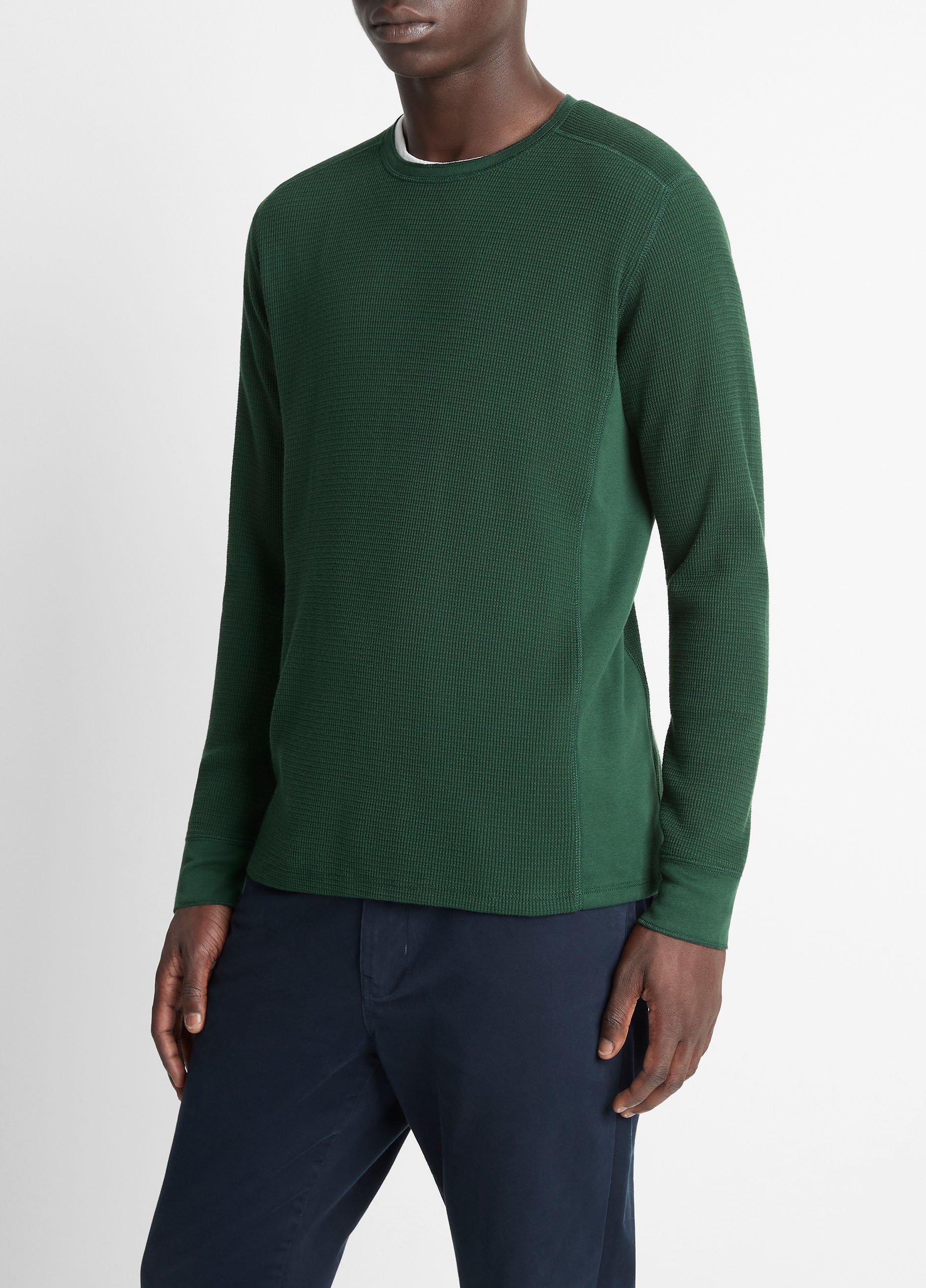 Pima Cotton-Blend Thermal Long-Sleeve T-Shirt image number 1