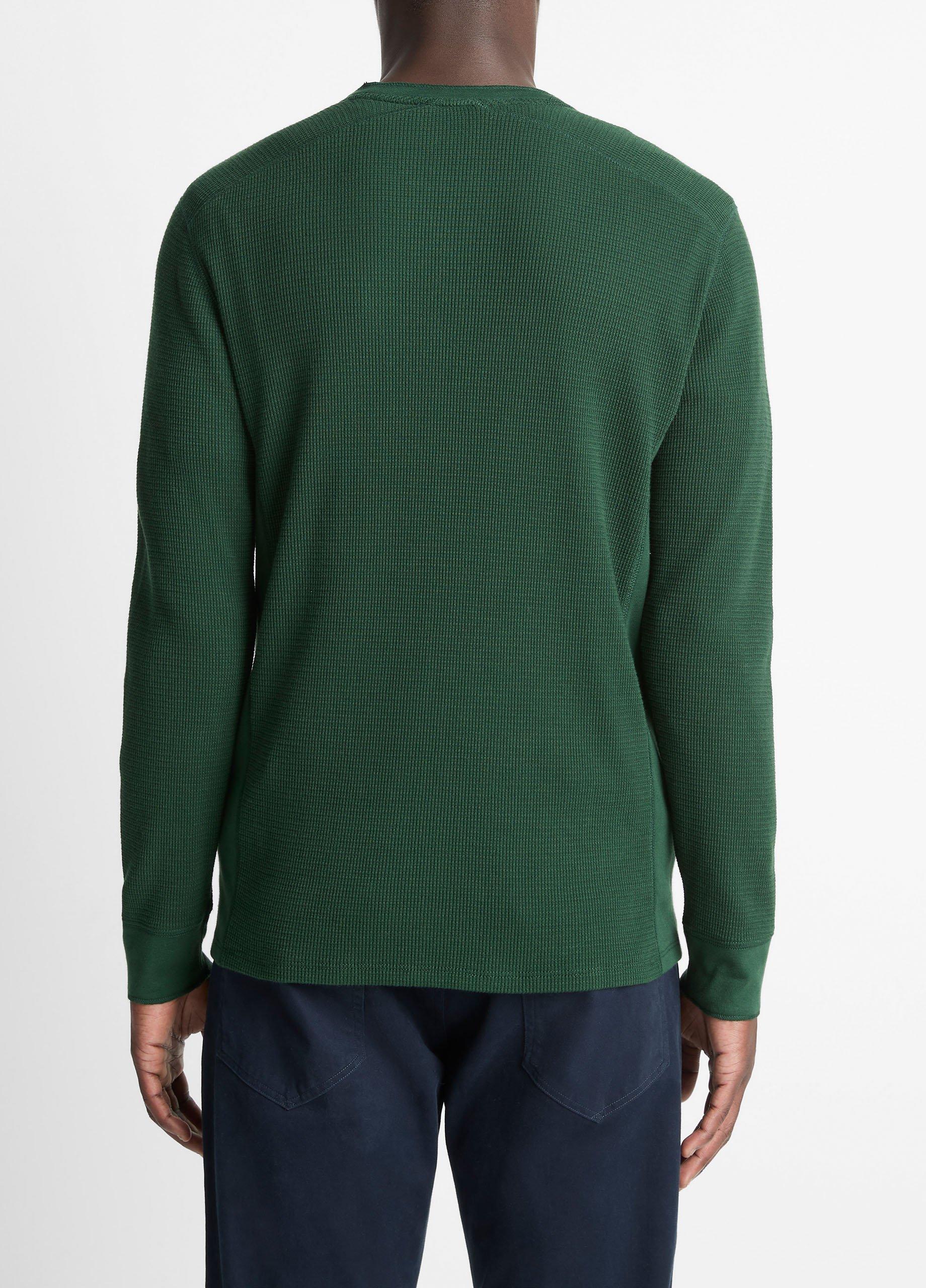 Pima Cotton-Blend Thermal Long-Sleeve T-Shirt image number 2