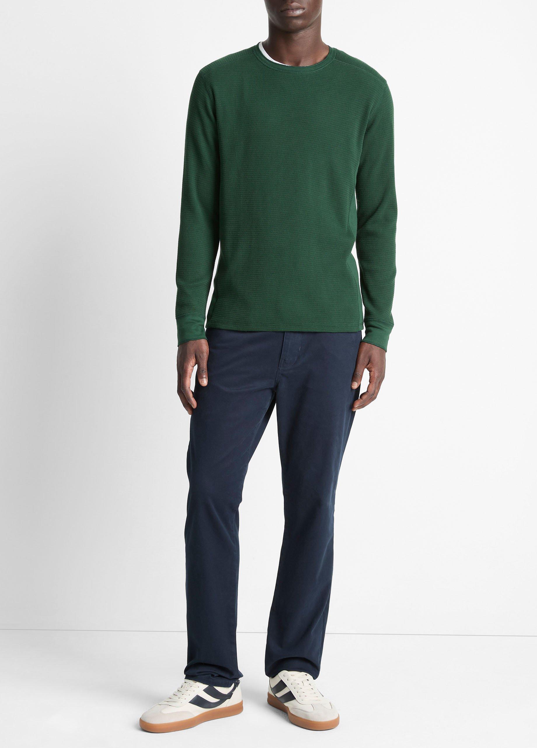 Pima Cotton-Blend Thermal Long-Sleeve T-Shirt image number 3