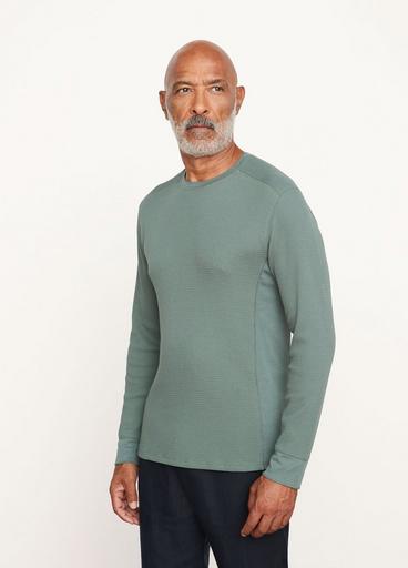 Pima Thermal Long Sleeve Crew Neck T-Shirt image number 2