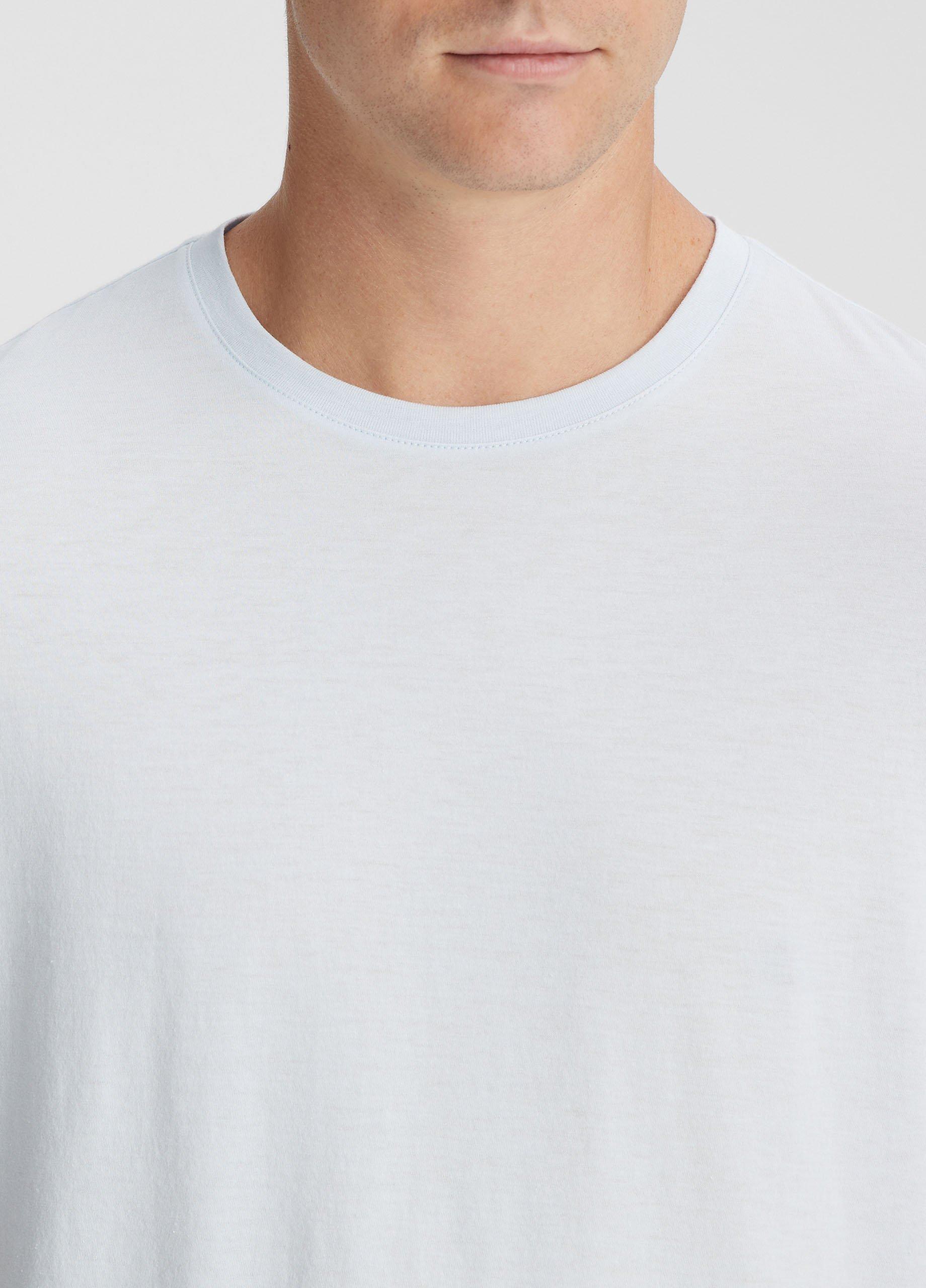 Pima Cotton Crew Neck T-Shirt in Short Sleeve