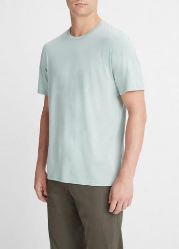 Pima Cotton Crew Neck T-Shirt in Short Sleeve | Vince