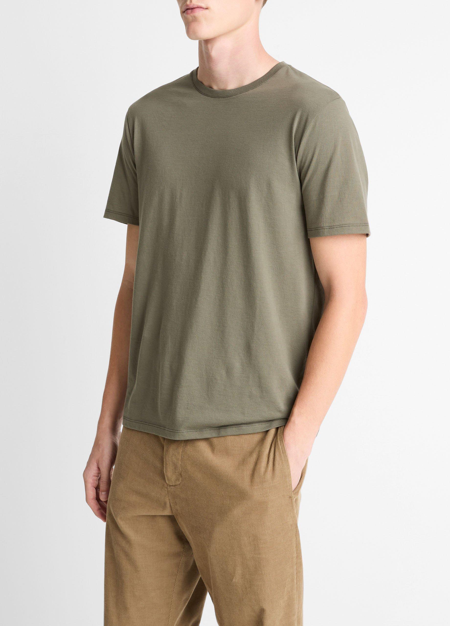 Pima Cotton Crew Neck T-Shirt image number 1