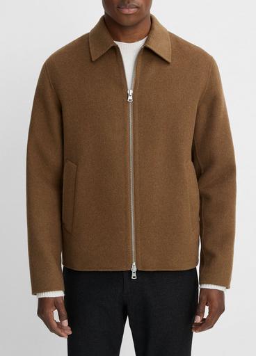 Splittable Wool-Blend Zip-Up Jacket image number 1