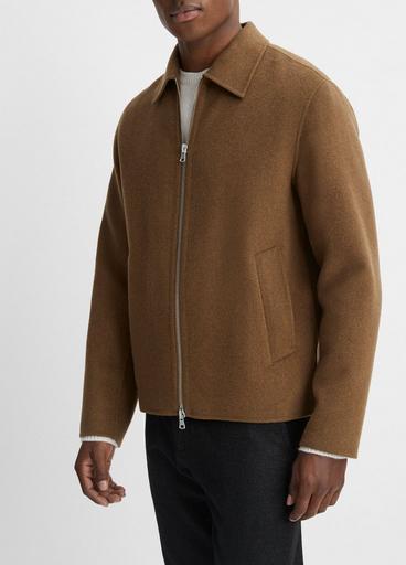 Splittable Wool-Blend Zip-Up Jacket image number 2