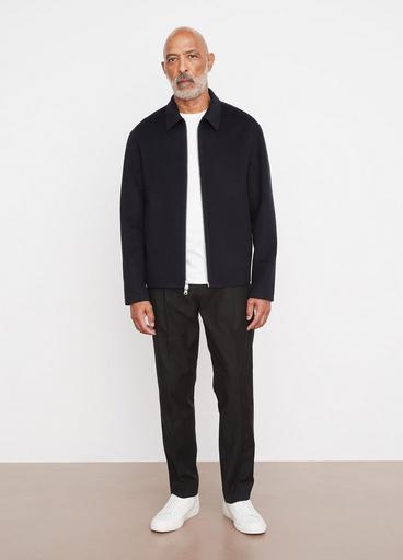 Splittable Wool-Blend Zip-Up Jacket in Jackets & Outerwear